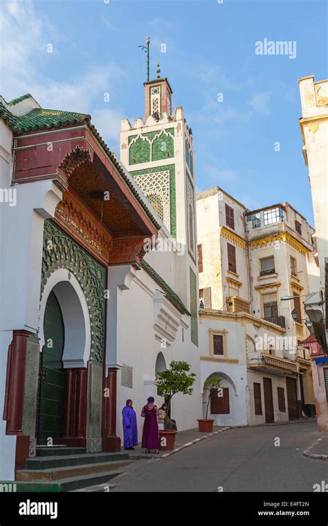 Tangier Morocco March 22 2014 Street View Of Old Medina Area In