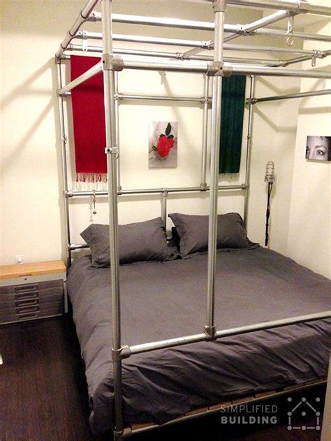 In other words, you can turn a seemingly ordinary bed into. DIY Bed Frame | Canopy bed frame, Diy bed, Bed frame