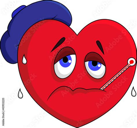 Sick Heart Character Stock Image And Royalty Free Vector Files On