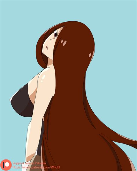 Rule 34 1girls Big Breasts Blue Background Breasts Busty Erza Scarlet Eye Visible Through Hair