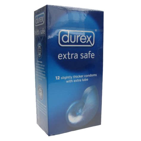 Durex Extra Safe 12 Slightly Thicker Condoms Extra Lube Ebay