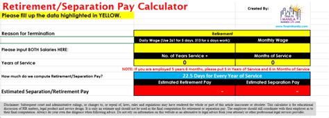 How To Compute For Retirement Pay Philippines Retirement Benefit