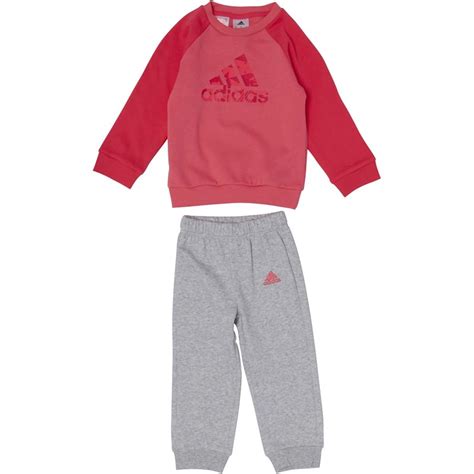 Buy Adidas Baby Girls Logo Jogger Set Chalk Pinkreal Pinkvivid Berry