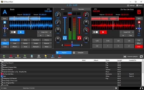 Want to create mashups of your favourite songs? Rock The Party Every Night with DJ Music Mixer (for Windows)