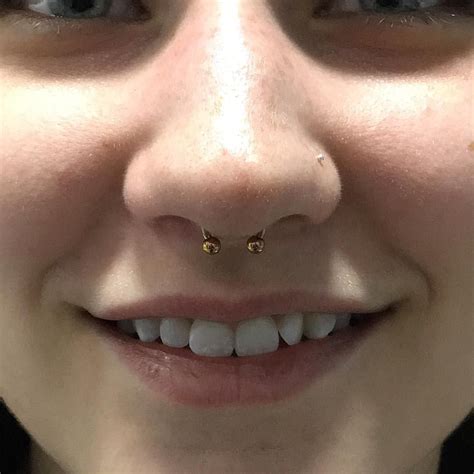 Septum Piercing Anodized Rose Gold Anatometal Appmember