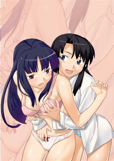 Asagami Fujino And Kokutou Azaka Kara No Kyoukai Drawn By Yangsion