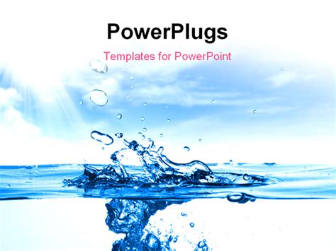 Powerpoint Template Close Up Shot Of A Water Drops 30827