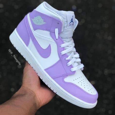 jordan 1 purple pastel jordan shoes girls cute sneakers cute nike shoes