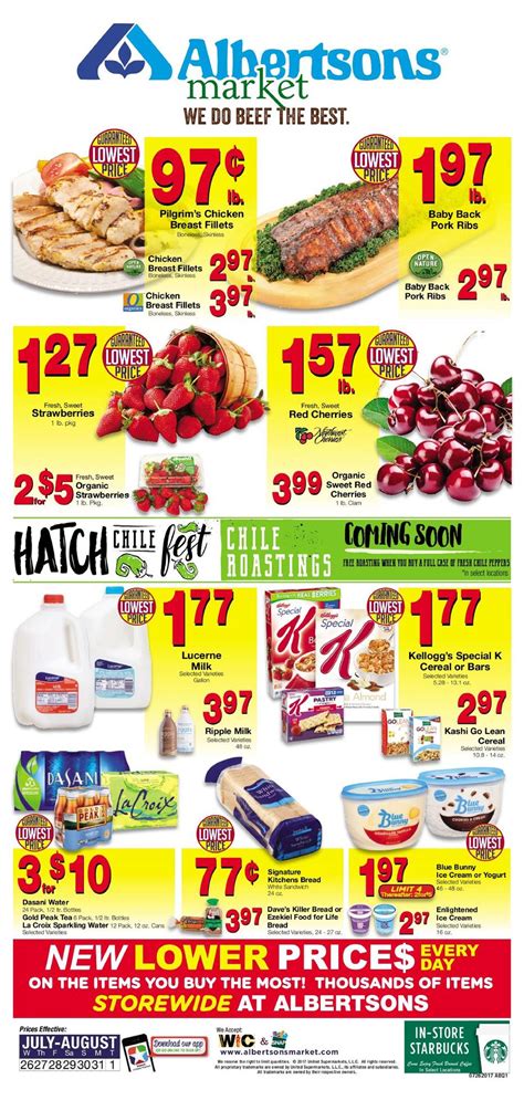 Commitment to service has spelled continued growth and success for harvest supermarket even in the extremely competitive louisiana market place. Albertsons Weekly Ad July 26 - Aug 1 2017