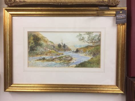 Arthur Willett Watercolour Landscape Lynmouth In Devon Antiqart