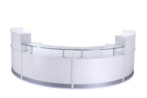 Vibe Full Height Curved Reception Desk Office Stock