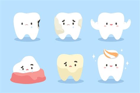 Premium Vector Healthy And Unhealthy Teeth Illustration For Kids