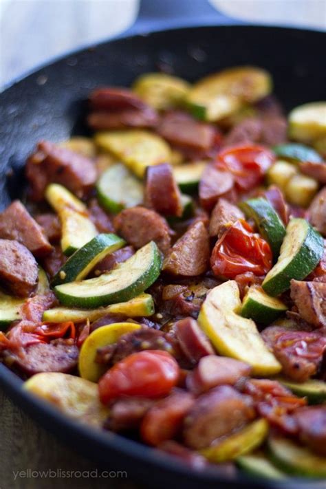 Add the couscous and blend well. Smoked Sausage and Zucchini Skillet | Recipe | Rice pasta ...