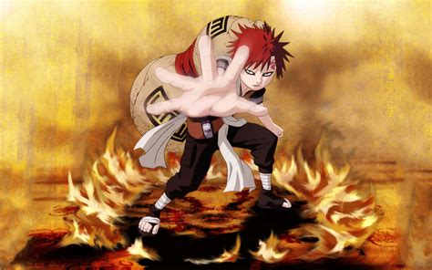 Download Gaara Flame Circle Naruto Anime Wallpaper