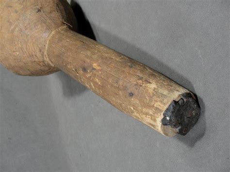 Mid 19thc Antique Civil War Period Carved Wood Peg Leg