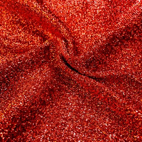 Red Glitter Cloth By The Metre