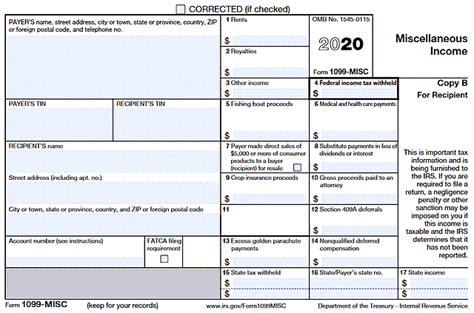 1099 Misc Tax Form Printable Printable Forms Free Online