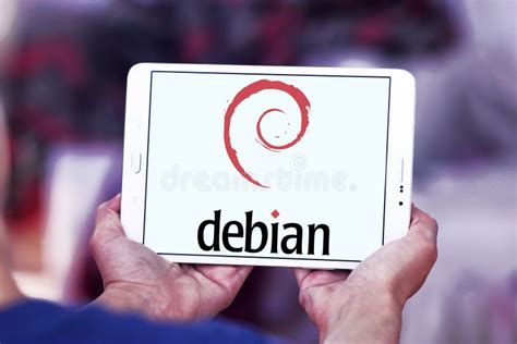 Debian Computer Operating System Logo Editorial Photo Image Of Public