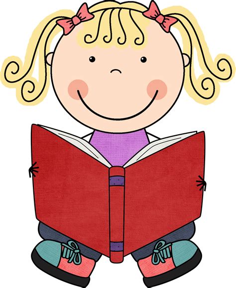 Kid Reading Book Clipart Clip Art Library