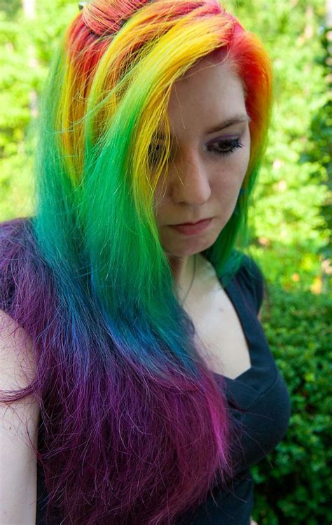 diy halloween hair diy halloween hairstyles long rainbow hair hair styles hair dye colors