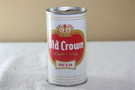 Vintage Old Crown Light Dry Beer Can 12 Oz Pull Tab Peter Hand Brewing