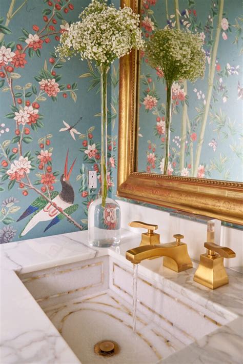 Miles Redd Schumacher Wallpaper Powder Bathroom Collins Interiors The