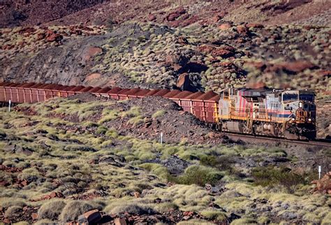 Iron Ore Train In The Pilbara Scenery Western Australia Trip