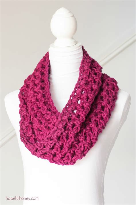 crochet chunky infinity scarf amelia s crochet