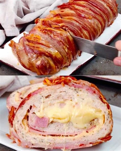Bacon Wrapped Chicken Meatloaf Home Recipes