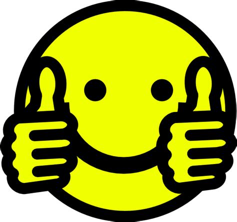 Thumbs Up Smiley Clip Art At Vector Clip Art Online