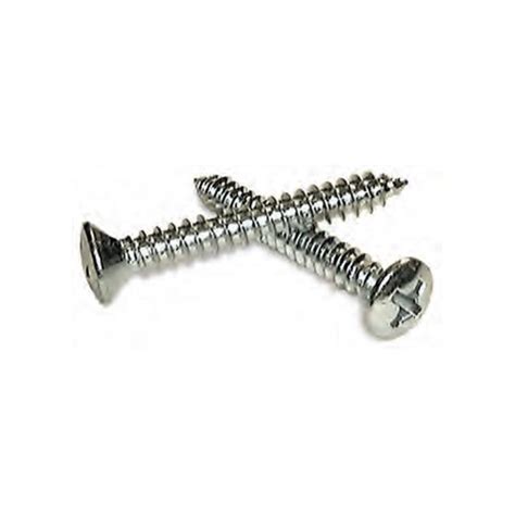 Oval Countersunk Phillips Self Tapping Screw Chrome 8x1 14 Self
