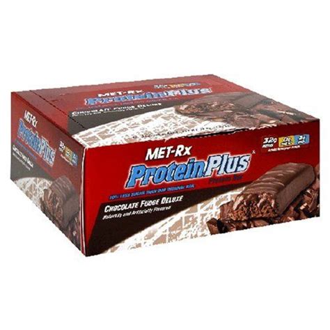 Met Rx Protein Plus Protein Bar Chocolate Fudge Deluxe 3 Ounce Bars