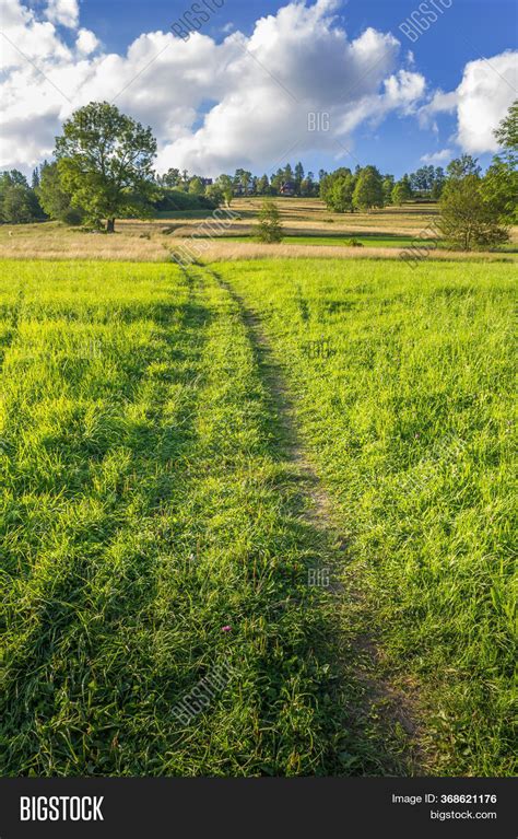 Dirt Road On Green Image And Photo Free Trial Bigstock