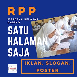 Contoh RPP Pembelajaran Daring Materi Iklan, Slogan, Poster Kelas VIII