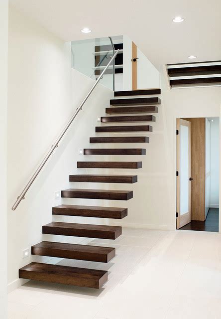 Interiors Contemporary Staircase Vancouver By Revival Arts