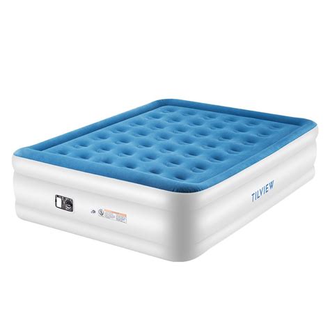 Queen size air mattress dimensions dimensions of a queen size inflatable mattress are 60 times 80 inches, while the height can be anywhere from 7 to 25 inches. TILVIEW Queen Size Air Mattress $50.99