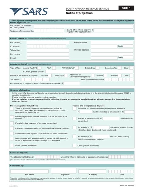 Sars Objection Form Complete With Ease Airslate Signnow