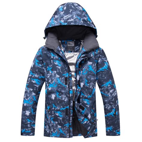 Snowboard Jacket Mens Outdoor Waterproof Windproof Breathable Warm