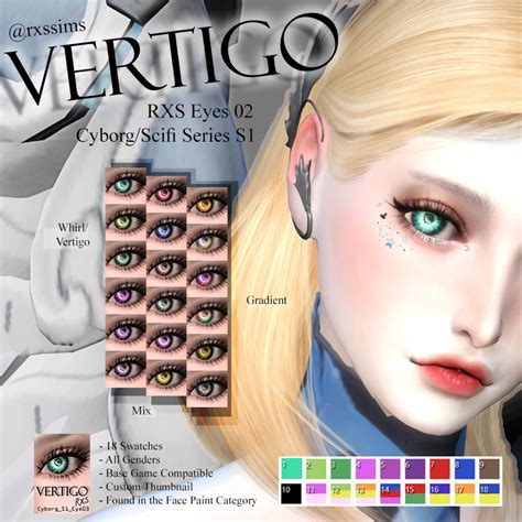 Rxs Rxs Sims 4 Cc Eyes 03 Vertigo Cyborgsci Fi