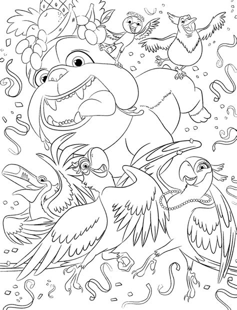 Rio Coloring Pages At Getcolorings Free Printable Colorings