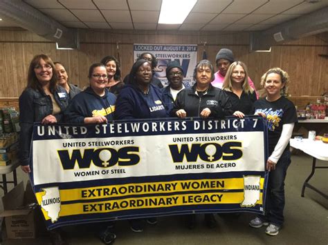Usw Cares Indiana Women Of Steel Usw Locals Collect Food For Local 7