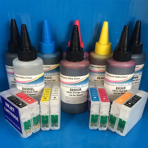 Epson Surecolor Sc P400 Refillable Cartridges Pigment Ink Refill Kit
