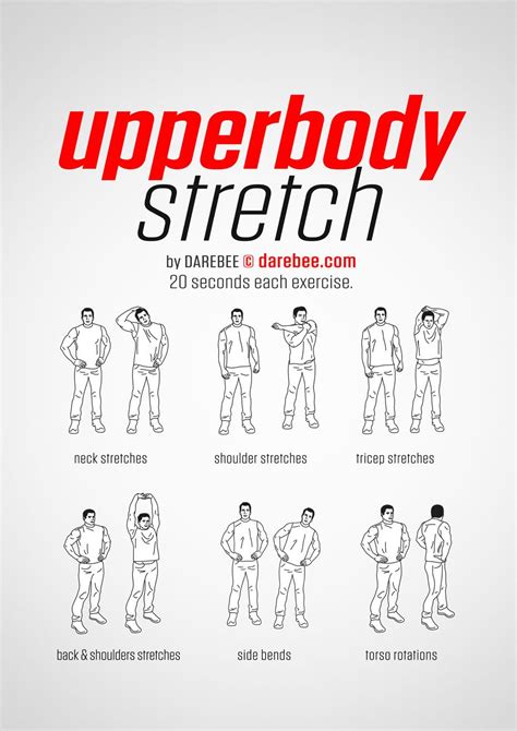 Upperbody Stretch Workout Exercise Post Workout Stretches