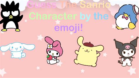 Guess The Sanrio Character By Emoji Kawaii Twins World 🌸🧸 Youtube