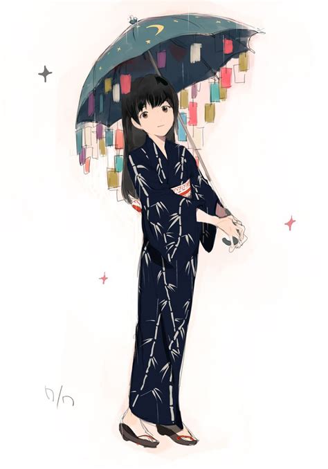 Pin On Anime Girls In Kimonos