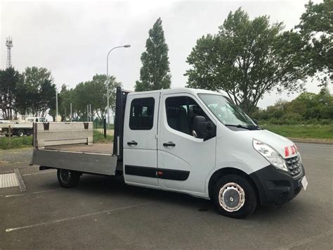 Fourgon Renault Master Plateau Double Cabine 7 Places Hayon Blanc