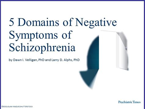 5 Domains Of Negative Symptoms Of Schizophrenia