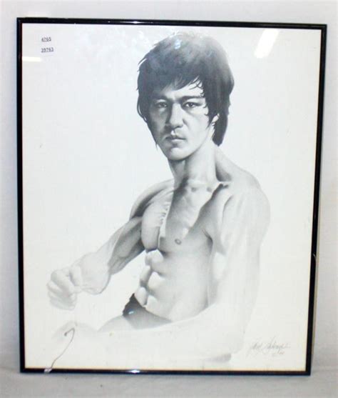 Framed Drawing Of Bruce Lee