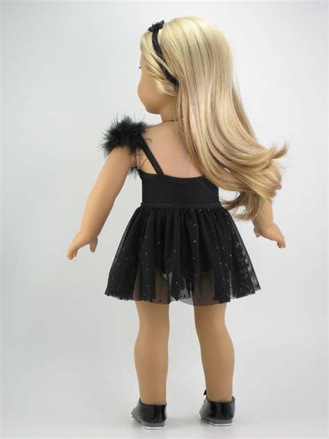 american girl doll clothes black 3 piece tap dance ballet ice skate outfit fits 18 doll