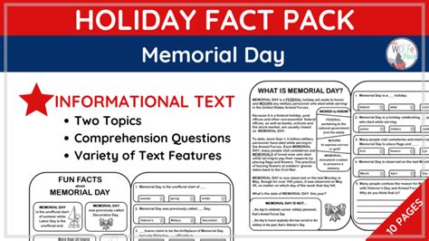 Memorial Day Fact Pack The Wolfe Pack